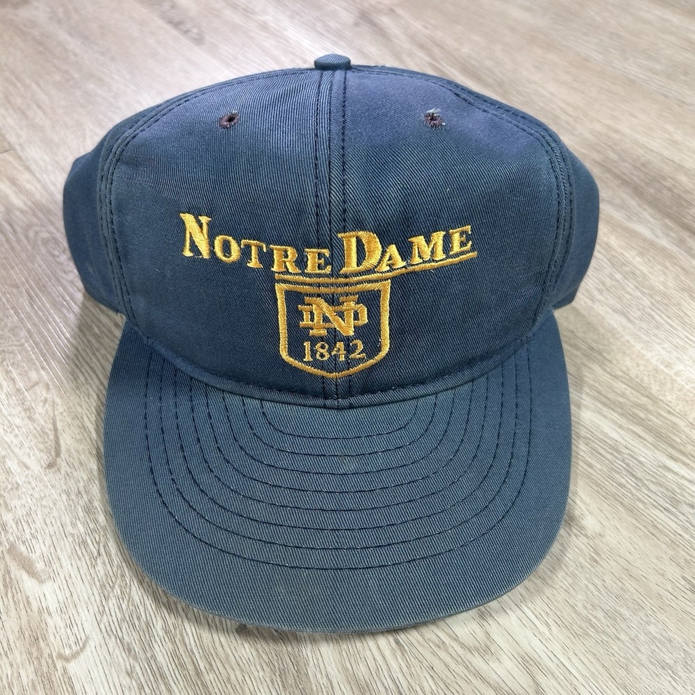 VTG Notre Dame Fighting Irish Snapback Hat College Blue Cap Made in USA